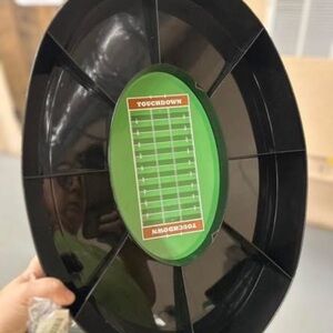 Football Field Snack Tray - Black and Green